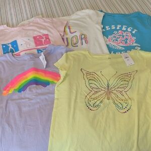 Gap Girl's Lots Of T-shirts Size 10